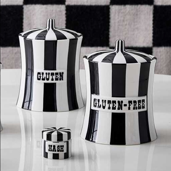 Jonathan Adler Other - Jonathan Adler Gluten Free Black & White Canister
